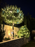 Svetelná LED reťaz čierna, teplá biela LED 3 x 4m  (150 + 30 FLASH LED) 