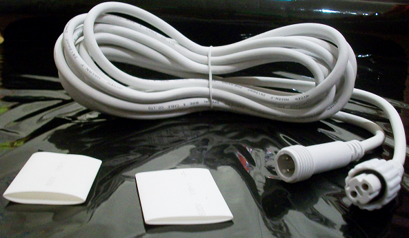 Predlžovací kábel biely 0,5 m