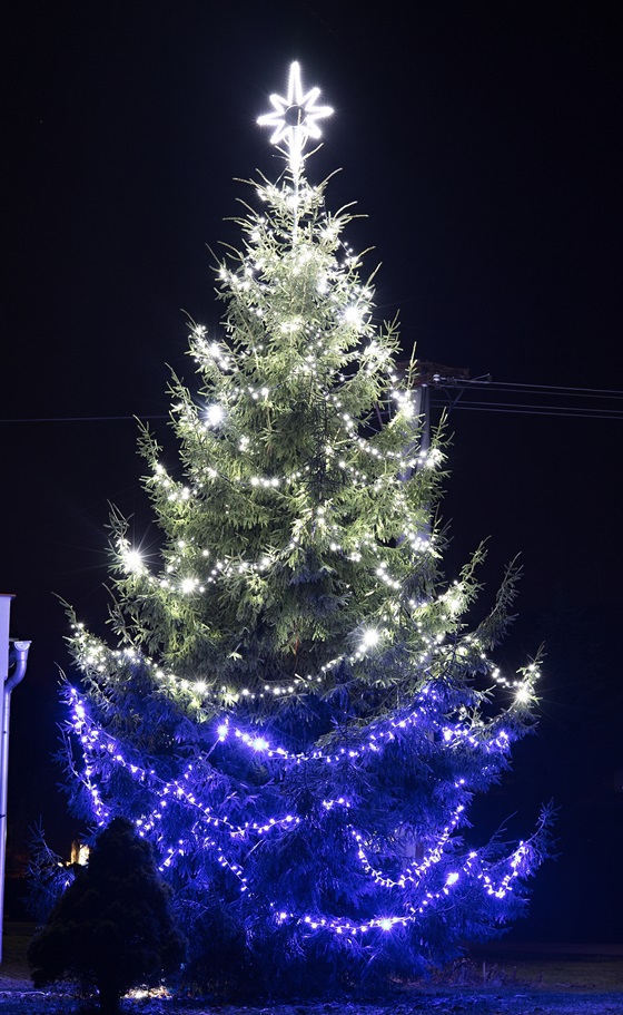 Svetelná LED reťaz modrá, modrá LED 3 x 4m (180 LED)